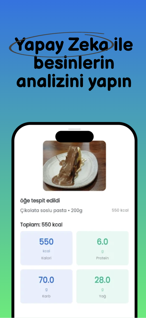 FoodMetric Uygulama Görünümü 5